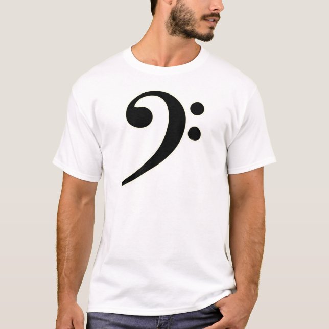 Camiseta Clef baixo preto (Frente)