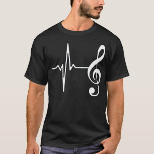 Camiseta Clef de Música Heartbeat