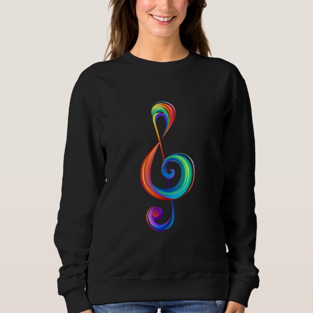 Camiseta Clef (trecho de arco-íris) (Frente)