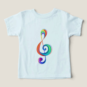 Camiseta Clef (trecho de arco-íris)
