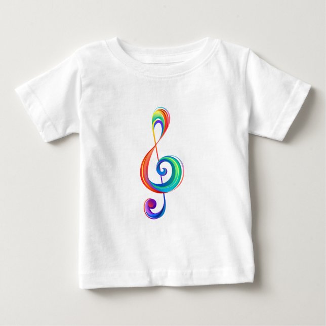 Camiseta Clef (trecho de arco-íris) (Frente)