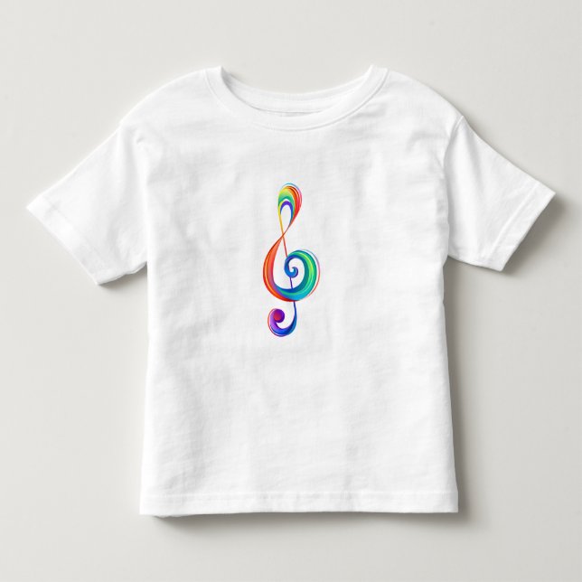 Camiseta Clef (trecho de arco-íris) (Frente)