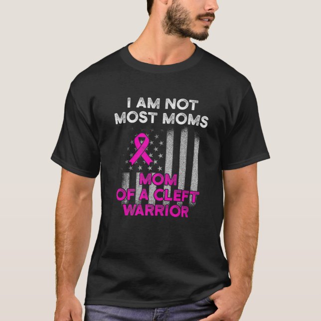 Camiseta Cleft Palate Lip Maior Consciência Forte das Mães (Frente)
