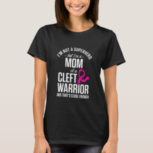 Camiseta Cleft Palate Lip Mamãe Herói Forte Consciência