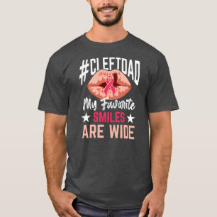 Camiseta Cleft Palate Lip Pai Sorria Forte Consciência 
