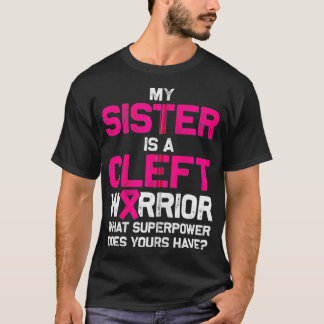 Camiseta Cleft Palate Lip Praticando Forte Zip de Consciênc