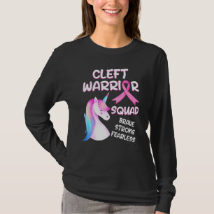 Camiseta Cleft Palate Lip Warrior Squad Forte Consciência