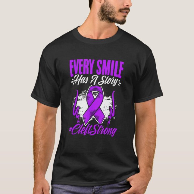 Camiseta Cleft Strong Cleft Warrior Cleft Craniofacial Awar (Frente)