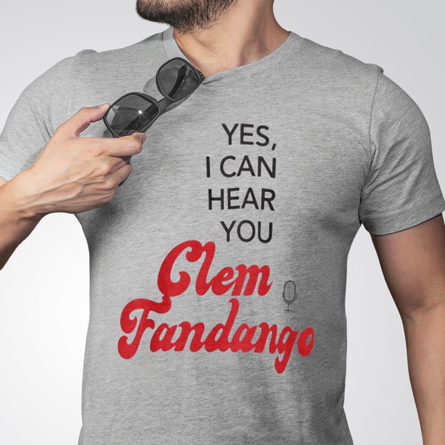 Camiseta Clem Fandango Funny TV Cote Vermelho (Criador carregado)