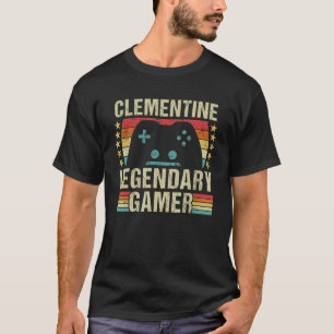Camiseta Clementine Gamer Retro Gaming Vintage Game Persona