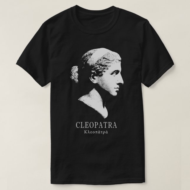 Camiseta Cleópatra do Retrato do Egito (Frente do Design)