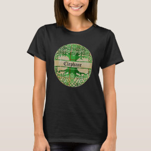 Camiseta Clephane Clan Tartan Tree of Life Scottish Surname