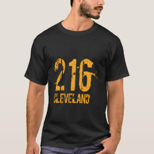 Camiseta Cleveland 216 Código de área Hoodie em dificuldade