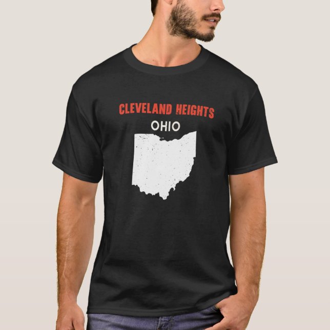Camiseta CLEVELAND HEIGHTS Ohio USA State America Travel Oh (Frente)