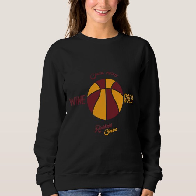 Camiseta Cleveland Richfield Wine E Dourado (Frente)