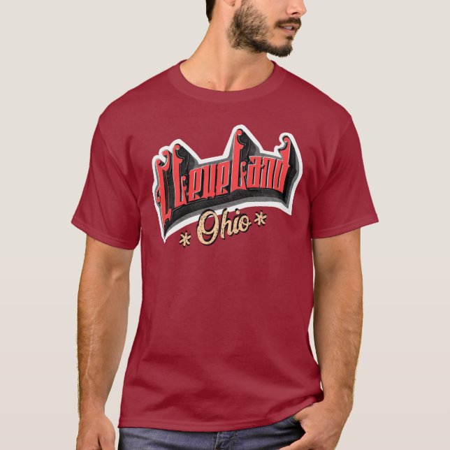 Camiseta Cleveland Typografia (Frente)