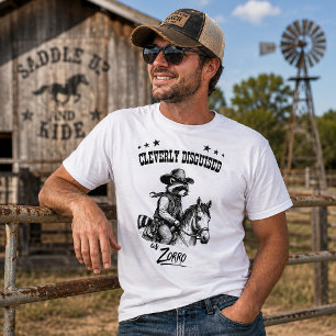 Camiseta Clevermente Disfarçado como Zorro