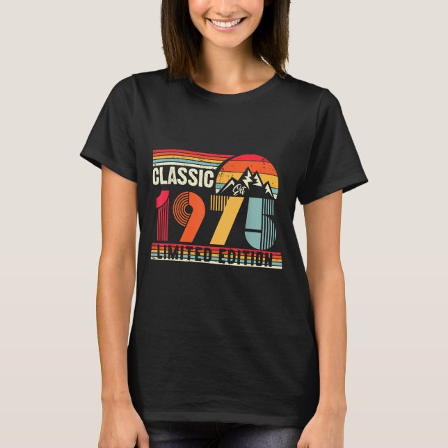 Camiseta Clic 1975 Limited Edition 50 Year Old 50th Birthda (Frente)