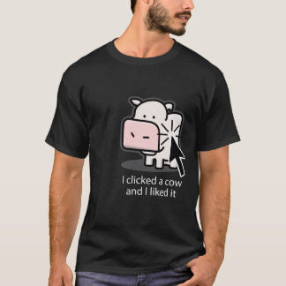 Camiseta Clicker da vaca (escuro)