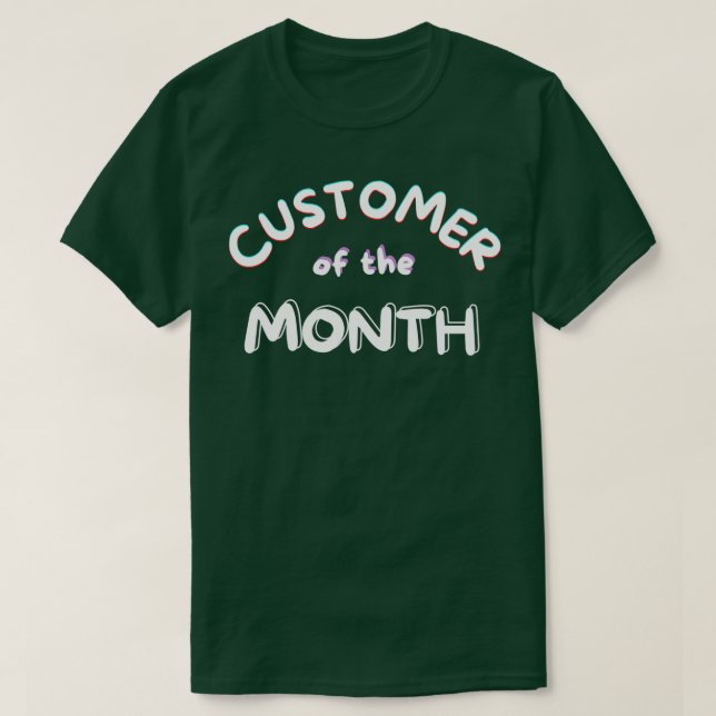 Camiseta cliente do mês (Frente do Design)
