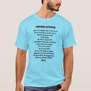 Camiseta Clientes de diversão do ecossistema de retenção