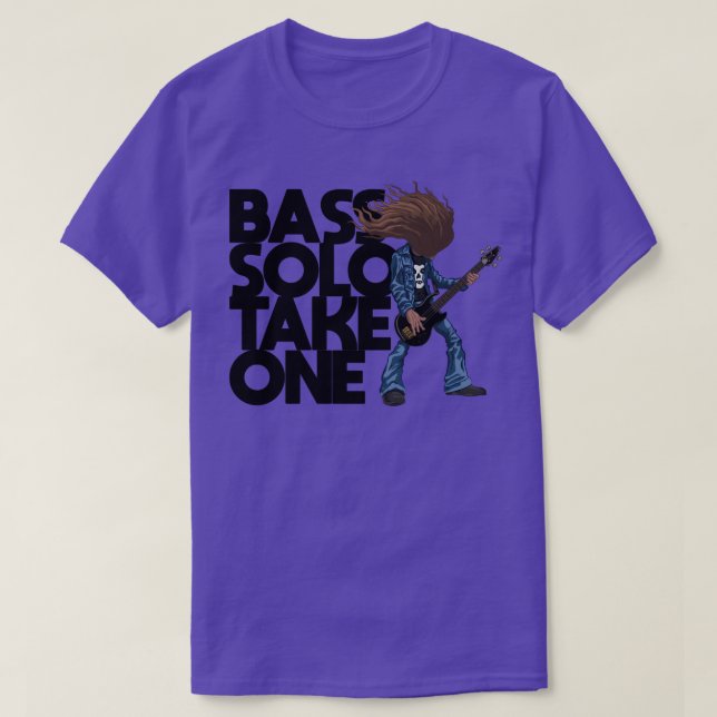 Camiseta Cliff Burton Bass Solo (Frente do Design)
