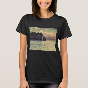 Camiseta Cliff Etretat, Sunset de Claude Monet