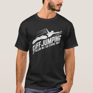 Camiseta Cliff Merging Não me siga Eu faço coisas estúpidas