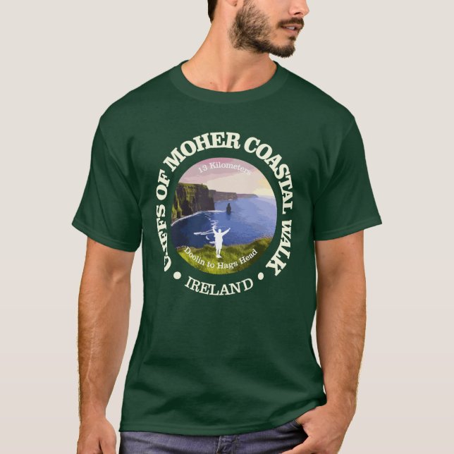 Camiseta Cliff of Moher Coastal Walk (rd) (Frente)