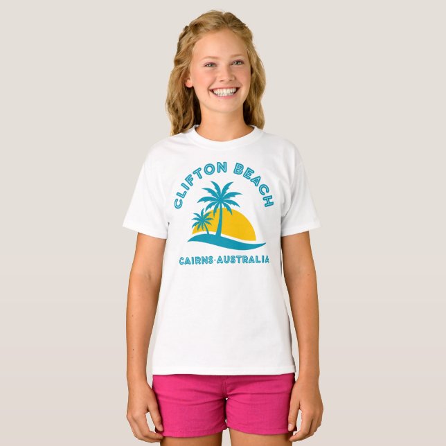 CAMISETA CLIFTON BEACH-CAIRNS AUSTRÁLIA (Frente Completa)