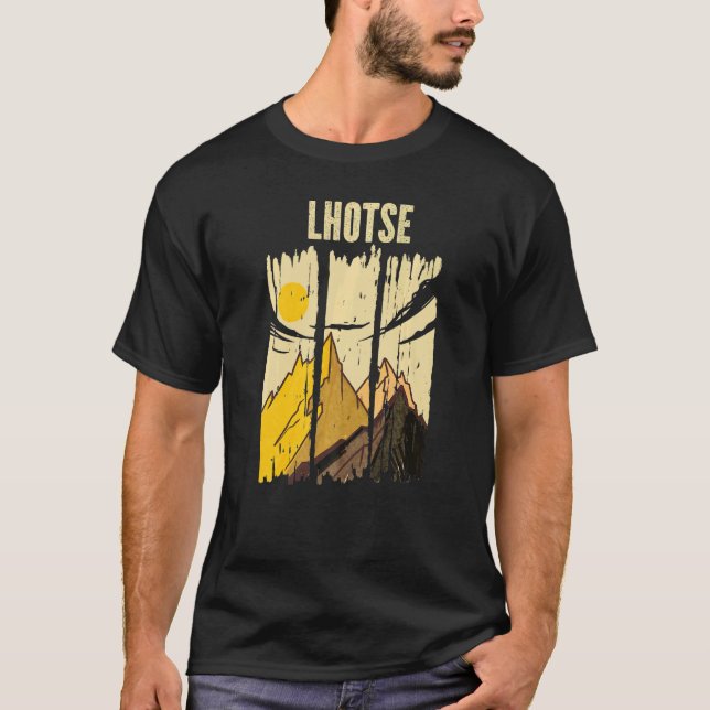 Camiseta Clima da Cúpula de Pico de Montanha Lhotse (Frente)