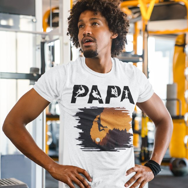 Camiseta Clima Engraçado | Aves de capoeira - Papa Climber (Criador carregado)