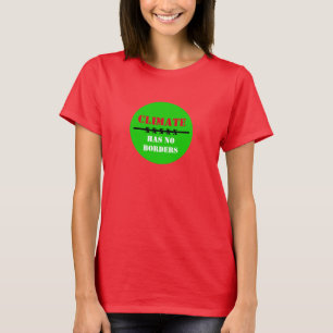 Camiseta Clima NÃO tem FRONTEIRAS - Salvar Planeta/Agir Ag