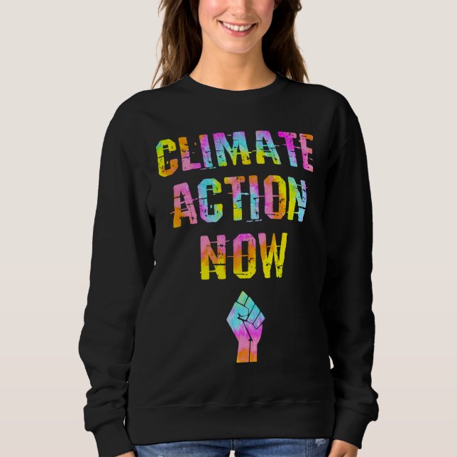 Camiseta Climate action Fight global warming Tie dye Save t (Frente)