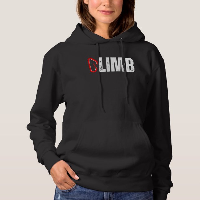 Camiseta CLIMB Rock Climber Carabiner Climbing Mountains Mo (Frente)