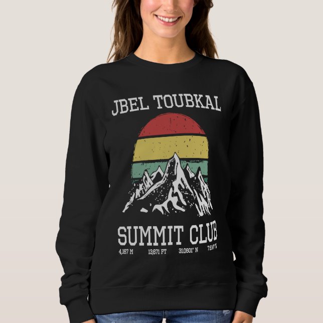 Camiseta Climbed Jbel Toubkal Morocco Summit Club Sun Hike  (Frente)