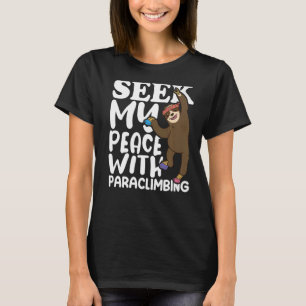 Camiseta Climber Rock Subindo Paz com Paraclimbing Boul