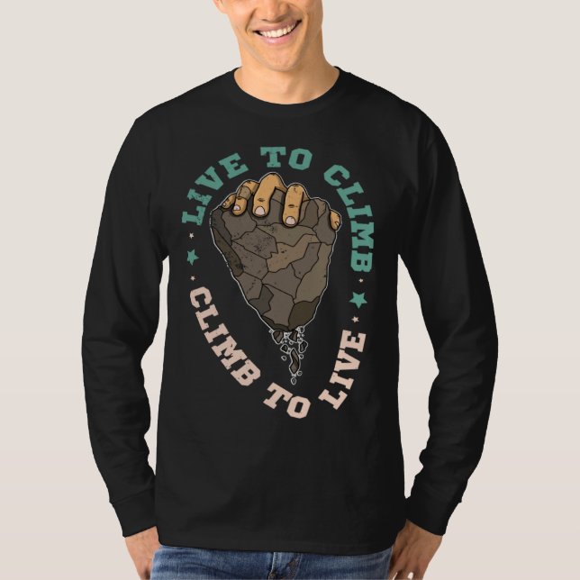 Camiseta Climbing climbering bouldering mountains (Frente)