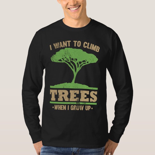 Camiseta Climbing Tree Surgeons Aspirations Graphic (Frente)