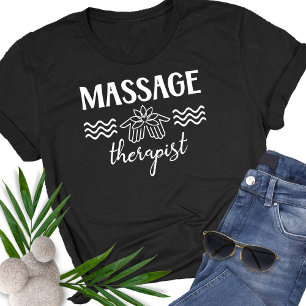 Camiseta Clínica de Salão de Terapeuta de Massagem Lotus Ha