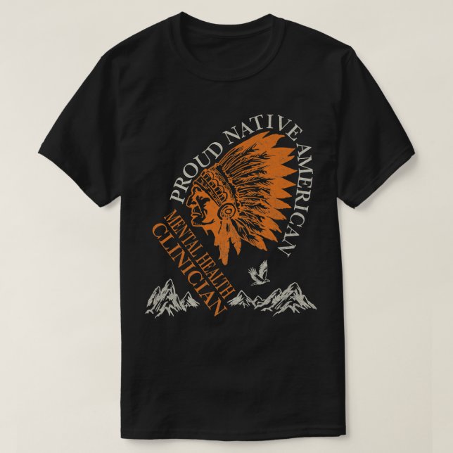 Camiseta Clínica de Saúde Mental Orgulhosa do Trabalho Nati (Frente do Design)