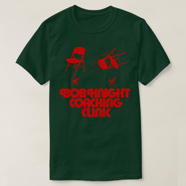 Camiseta Clínica de Treinamento Bob Knight (Frente do Design)
