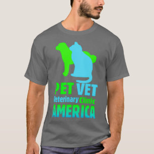 Camiseta Clínica veterinária de animais de estimação