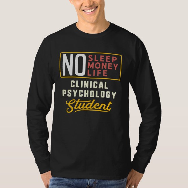 Camiseta Clinical Psychology Major Studen Graduation (Frente)