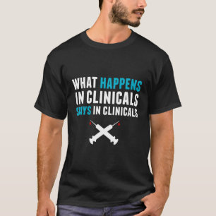 Camiseta Clínicos Enfermando Humor Escolar