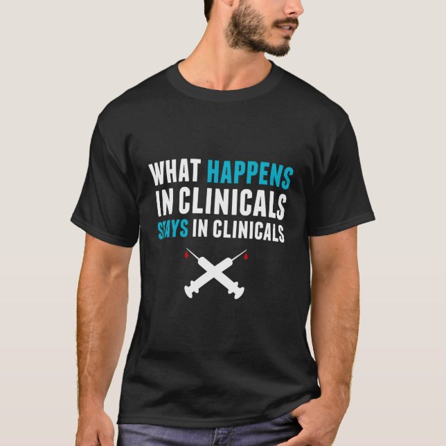 Camiseta Clínicos Enfermando Humor Escolar (Frente)