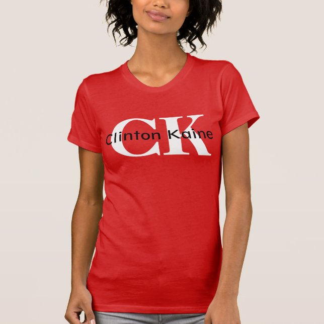 Camiseta Clinton Kaine - CK 2016 (Frente)