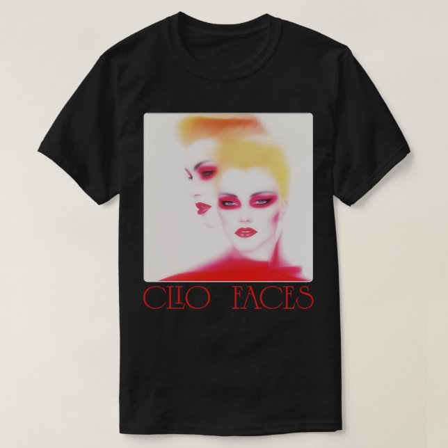 Camiseta Clio Faces Italo Disco Classic Tribute Design (Frente do Design)