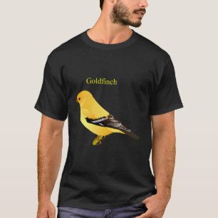 Camiseta Clipe amarelo-pássaro Goldfinch