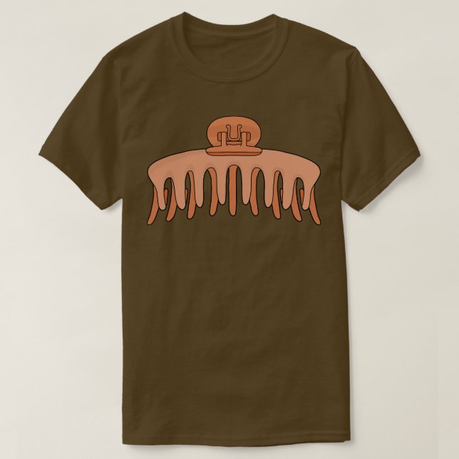 Camiseta Clipe das Garras do Cabelo (Frente do Design)